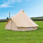 classic bell tent canvas cotton boutique camping with wood burning stove flap glamping