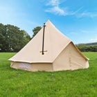 classic bell tent canvas cotton boutique camping with wood burning stove flap glamping