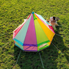 rainbow multi colour classic glamping bell tent boutique camping tipi girl boho