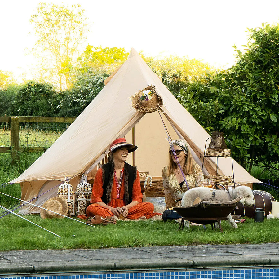 boutique camping CLASSIC CAMPING BELL TENT TIPI GLAMPING CANVAS