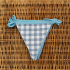 multi colour blue cotton Bunting for bell tent garden party