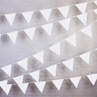 white wedding cotton Bunting for bell tent garden party